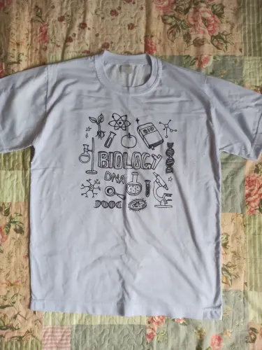 Desapego blusa feminina estampa biologia