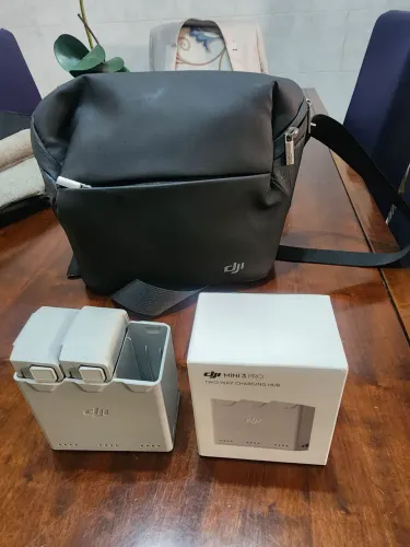 Bateria DJI Mini 3 e 4 Pro + Hub de carregamento e bolsa