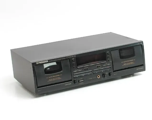 Duplo cassete pioneer ct-w504r em perfeito estado funcionando ctw504r