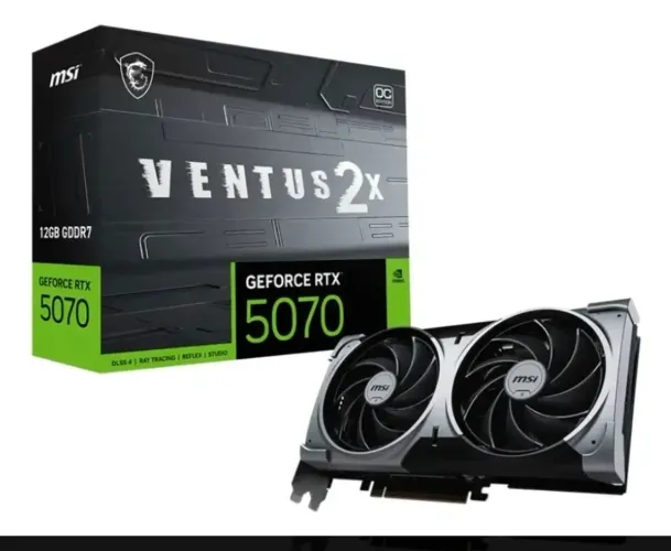 Placa De Vídeo Nvidia Geforce Msi Rtx5070 12gb Ventus 2x Oc