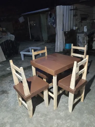 mesa de pinus rústica 