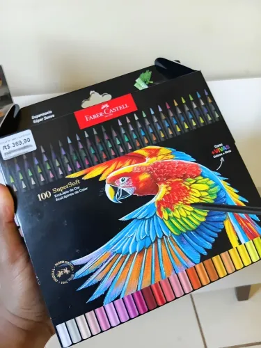 Lapis de cor faber castell supersoft 100 cores novo