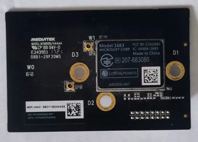 Placa Wi-Fi/Bluetooth RF Board do Xbox One S