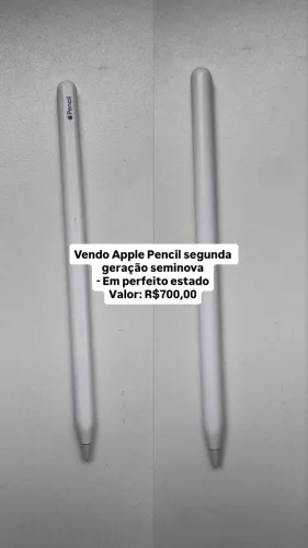 Apple pencil 2ª geração seminova - caneta para Ipad
