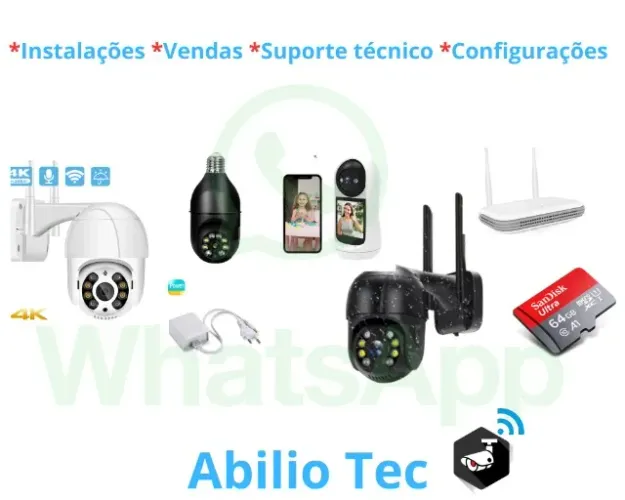 Câmeras Ip wi-fi - Visualiza pelo aplicativo à partir de R$ 125,00 ?