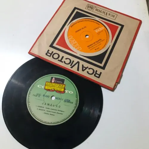 Jamelão + Nerino Silva - 2 compactos vinil samba raiz