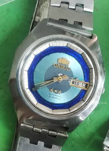 orient automatico mostrador 3 cores