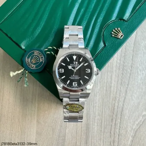 Relógio Rolex Explorer 1 - ETA S/c - Mostrador Preto