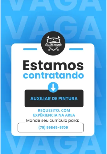 Auxiliar de pintura AUTOMOTIVA e Montador Automotivo 