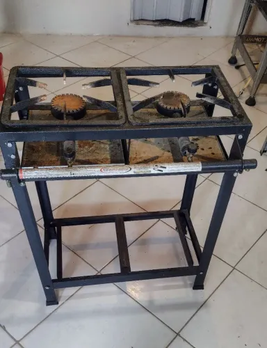 FOGÃO INDUSTRIAL 2 BOCAS ALTA PRESSÃO - MULTIUSO | 30x30 | A GÁS | SEMINOVO!
