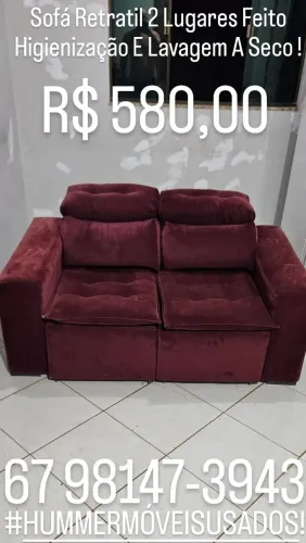 Vende - Se Sofá Retratil 2 Lugares Feito Higienização E Lavagem A Seco !