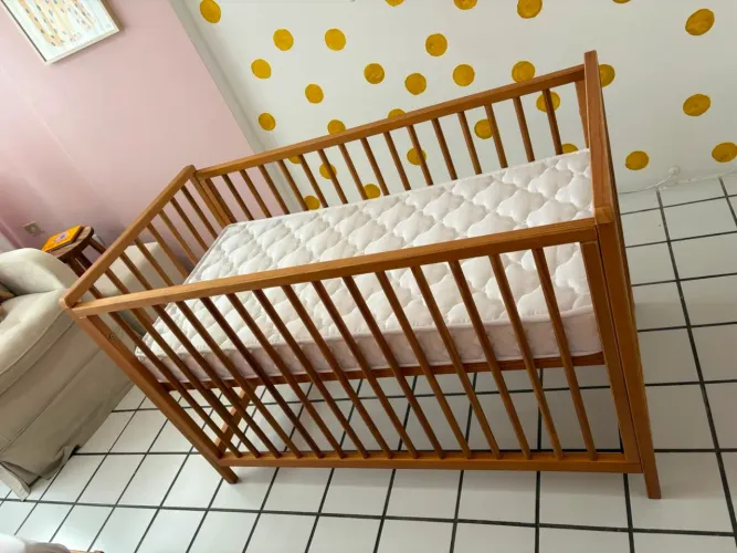 Berço Cama Denver em Madeira Maciça