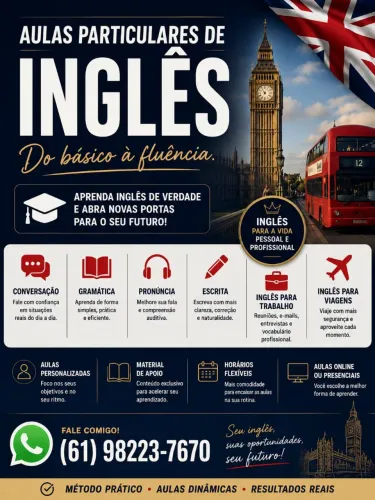 Aulas Particulares de Inglês | Do básico ao avançado 
