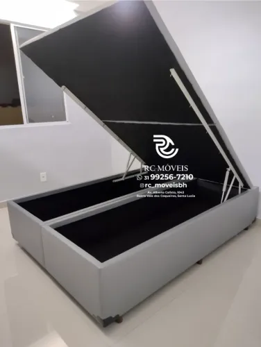 Cama Baú Super King 1,93x2,03 Bipartida Box Grande Luxo Promoção