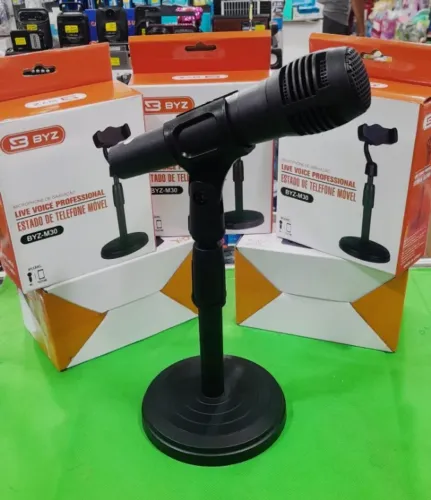 Suporte Microfone de Mesa - Entrega Grátis