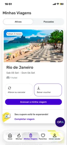 Viagem Rio de Janeiro uma noite