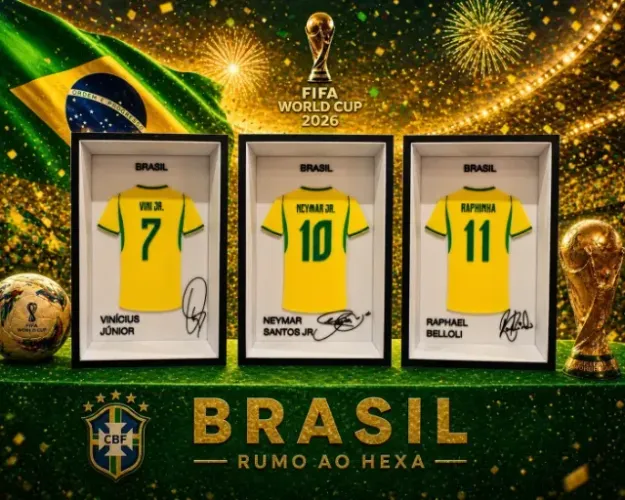 Quadro decorativo de Camisa Futebol Personalizável