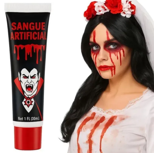 SANGUE ARTIFICIL PARA FESTA DE HALLOWEEN.