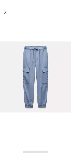 Calça Jogger Azul Claro - Zara