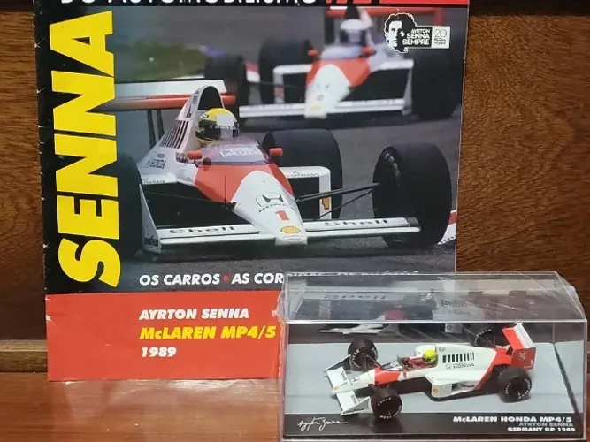 McLaren MP4/5 Ayrton Senna 1989 Coleção Lendas Brasileiras do Automobilismo Miniatura 1/43