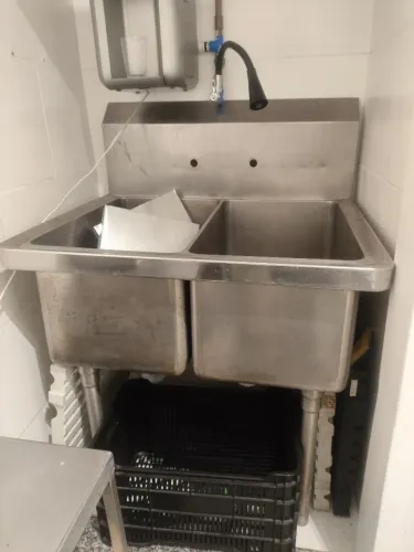 Tanque inox 2 cubas - OPORTUNIDADE