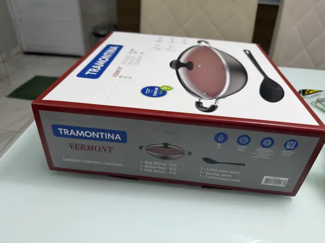 Frigideira Tramontina Vermont Wok 32cm