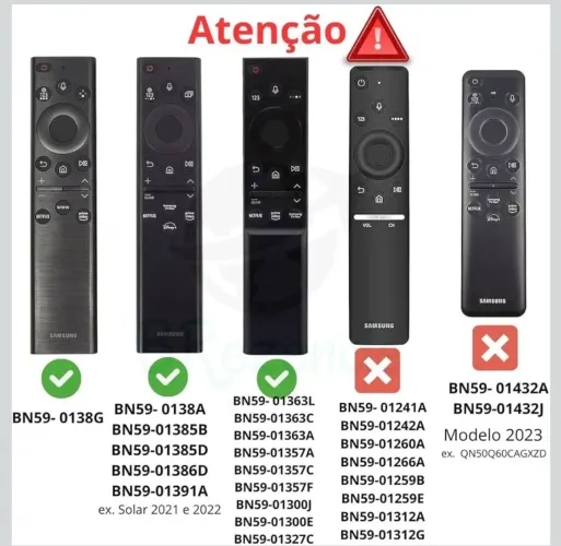 Capa Controle TV SAMSUNG