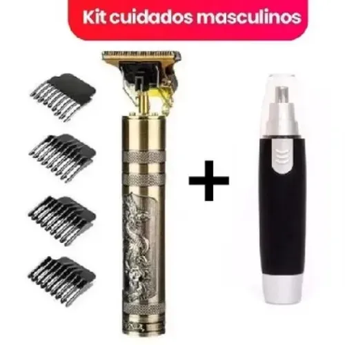Barbeador e aparador de pelos kit 