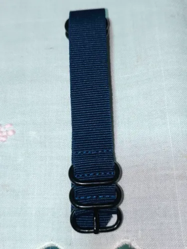 Pulseira NATO/OTAN 22mm azul marinho