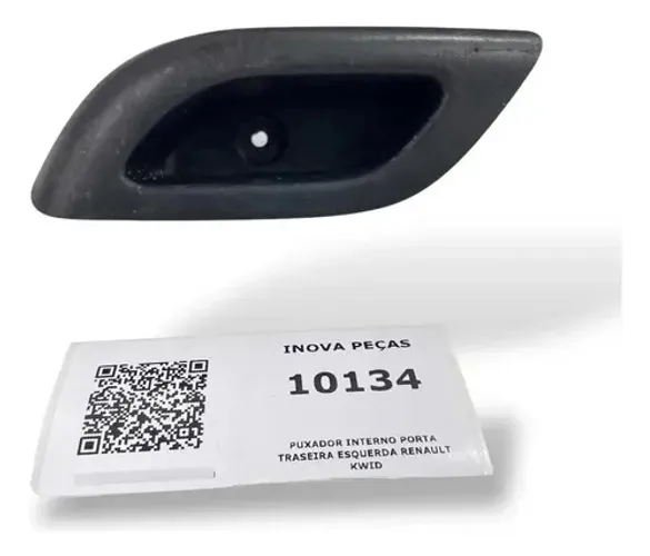 Puxador Interno Porta Traseira Esquerda Renault Kwid Preto