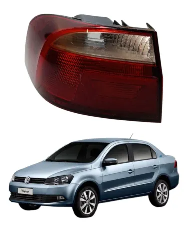 Lanterna Esquerda Volkswagen Voyage G6 Original 2014 Esquerdo/motorista Vermelha