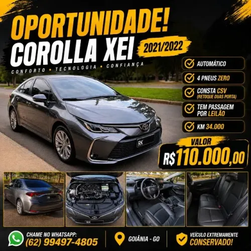 Toyota Corolla XEI 2.0 Flex 16V Aut. 2022