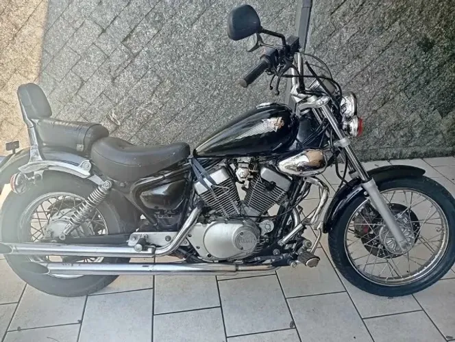 MOTO YAMAHA VIRAGO XV 250 - 1999 | CUSTOM PRETA