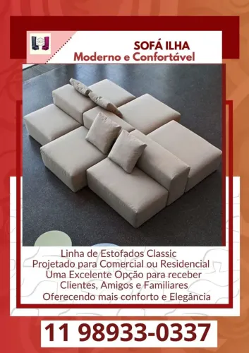 Sofá Ilha Sob Medida
