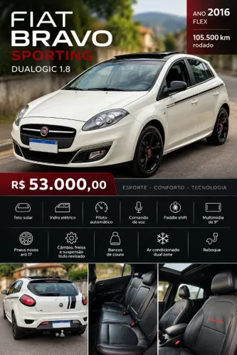 Fiat Bravo Sporting 1.8 Dualogic Flex 16V 5P 2016