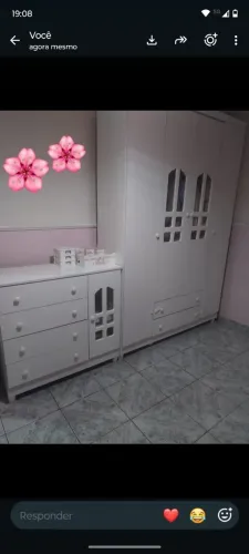 Guarda roupa e cômoda infantil 