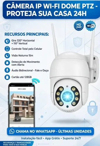 Vende se câmera de segurança via wi-fi interessados me chama no privado