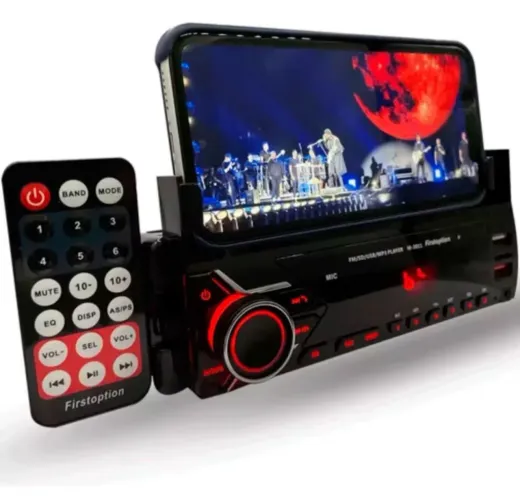 Mp3 Player 3011f Bluetooth Usb Sd com Suporte Celular First Option