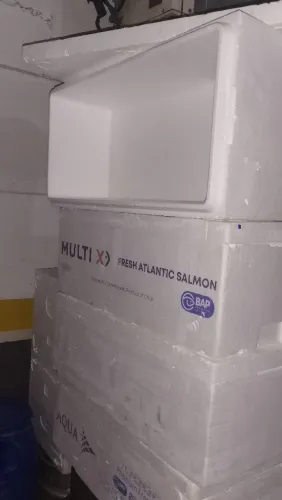 Caixa de isopor cabe até 14kl
