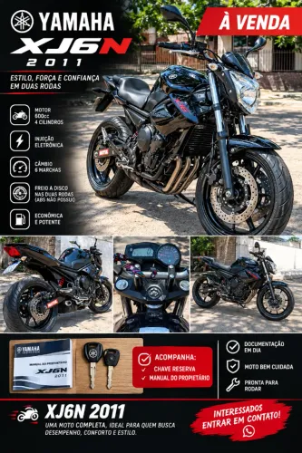 ? Yamaha XJ6N 2011 - À VENDA