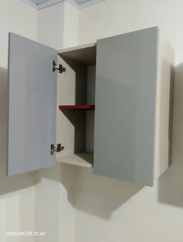 Armário aéreo multiuso 100% MDF 18mm profundidade 34.5cm comprimento 61.5cm altura 66cm