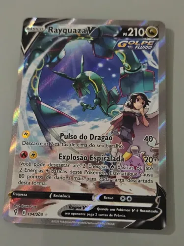 Carta pokemon rayquaza V full art
