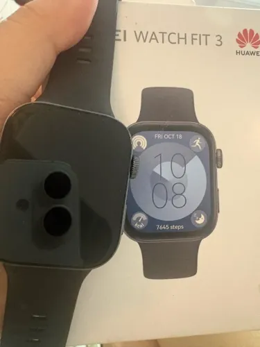 Huawei Watch Fit 3 Original - Preto - AMOLED 1,82" + GPS