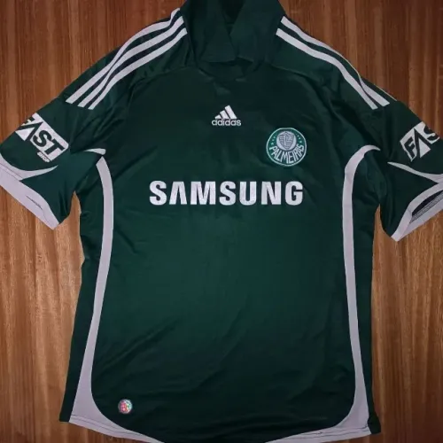 camisa original 2009 palmeiras adidas tamanho m verde