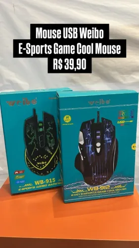 Mouse USB Weibo E-Sports Game Cool Mouse - Loja Fisica