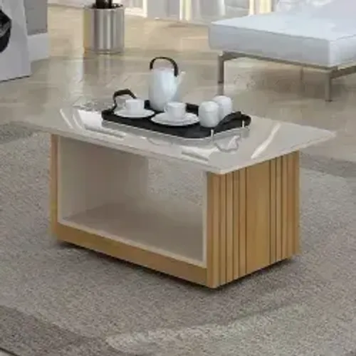 VALDEMOVEIS - MESA DE CENTRO VENEZA - CIN/OFF WHITE