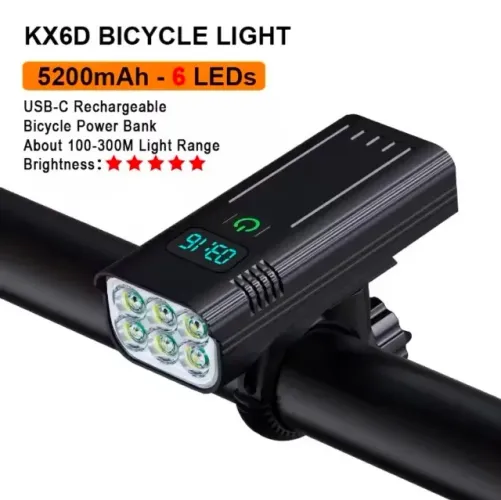 Farol de Led 2000 lumens + Powerbank 5.200 mAh