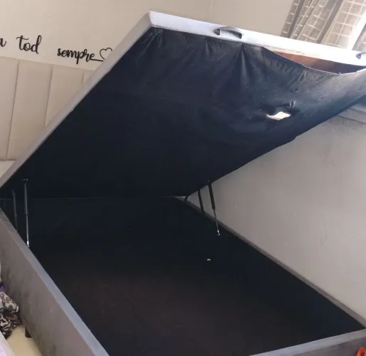 Cama box casal com baú 138x188