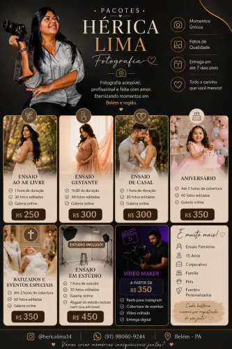 FOTÓGRAFA EM BELÉM - ENSAIOS E EVENTOS