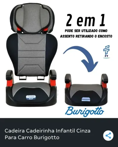 Cadeirinha infantil para carro 